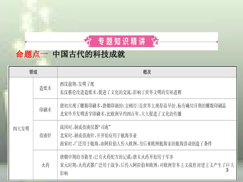 （淄博专版）2019届中考历史复习 专题八 古今中外的科学技术与经济全球化优质课件_第3页
