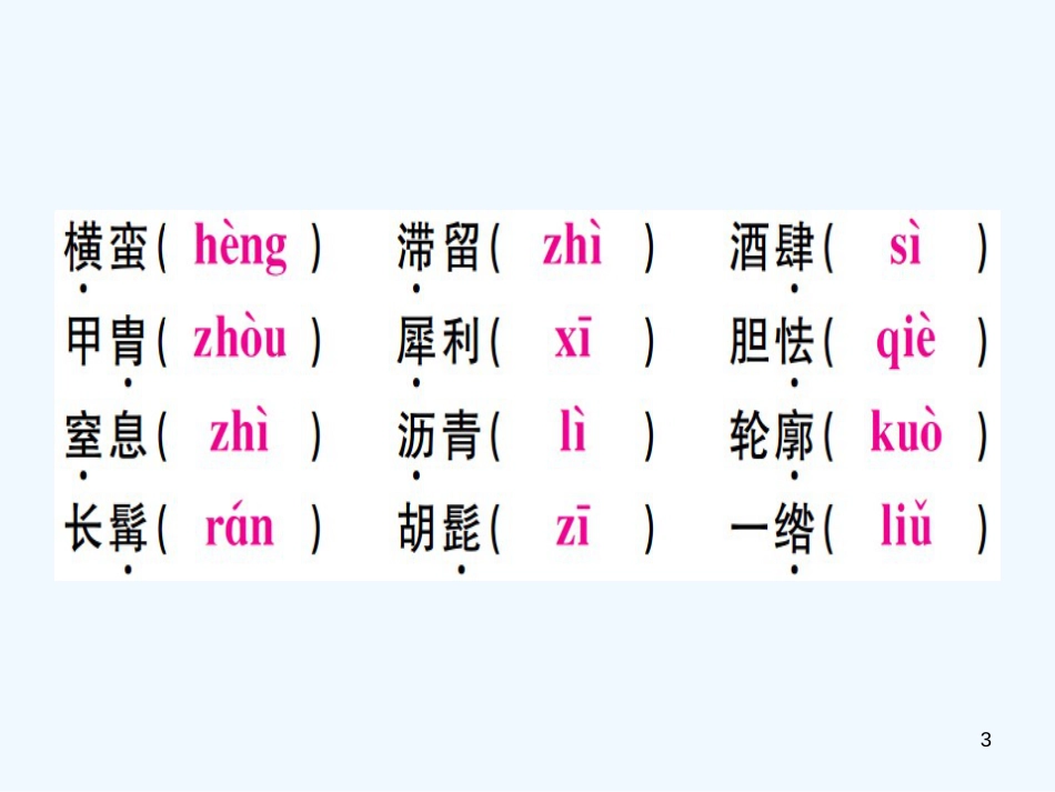 （河北专用）2018年八年级语文上册 第二单元复习习题优质课件 新人教版_第3页