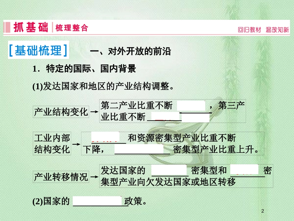 高考地理一轮复习 第三部分 区域可持续发展 第十五章 区域经济发展 2 区域工业化与城市化——以我国珠江三角洲地区为例优质课件 新人教版_第2页