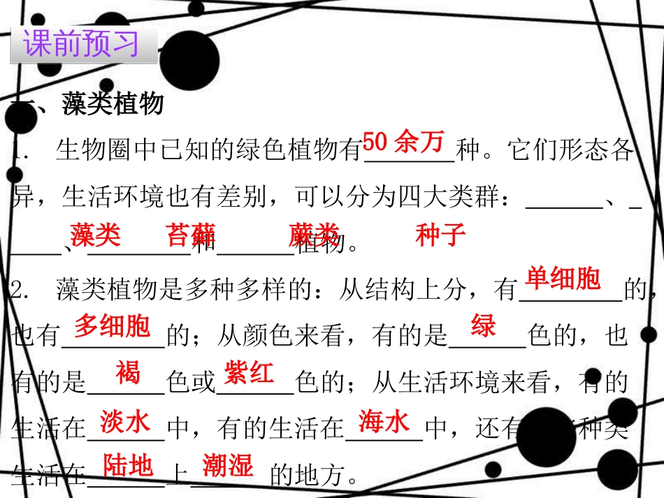 七年级生物上册 第三单元 第一章 第一节 藻类、苔藓和蕨类植物课件 （新版）新人教版[共16页]_第3页