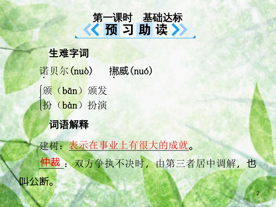 八年级语文上册 第一单元 2 首届诺贝尔奖颁发优质课件 新人教版[共33页]_第2页