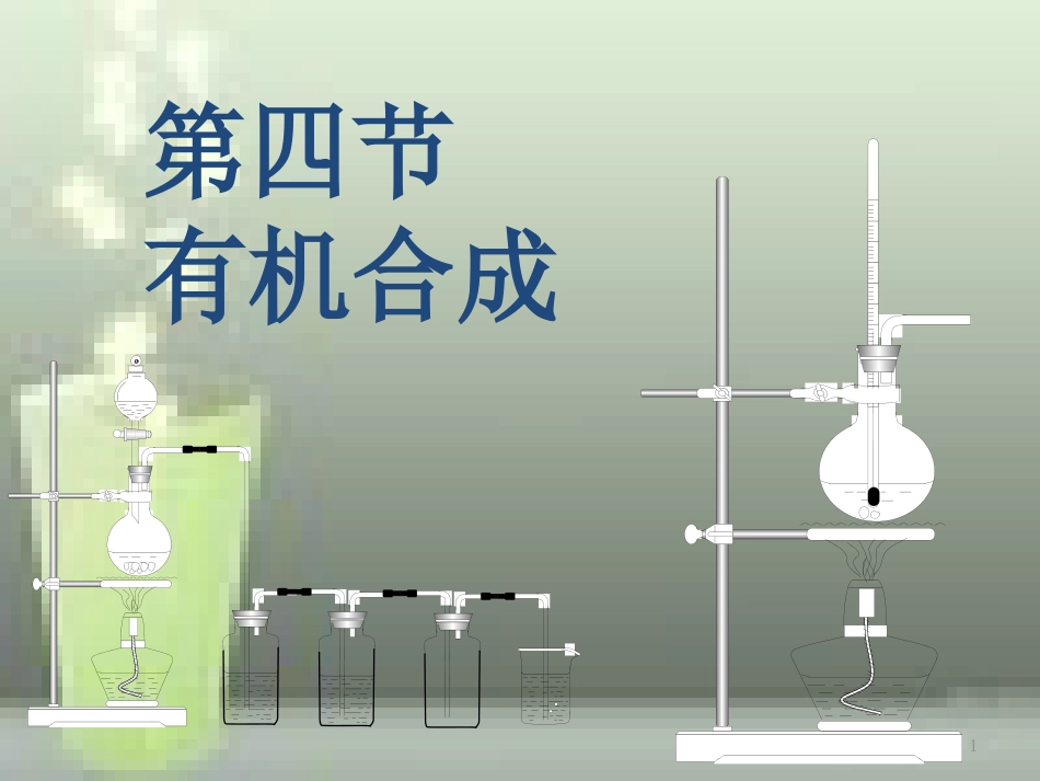 高中化学 第三章 烃的含氧衍生物 3.4.4 有机合成优质课件 新人教版选修5_第1页