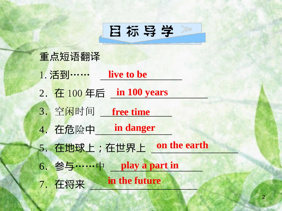 八年级英语上册 Unit 7 Will people have robots（第1课时）Section A（1a-2d）导学优质课件 （新版）人教新目标版_第2页