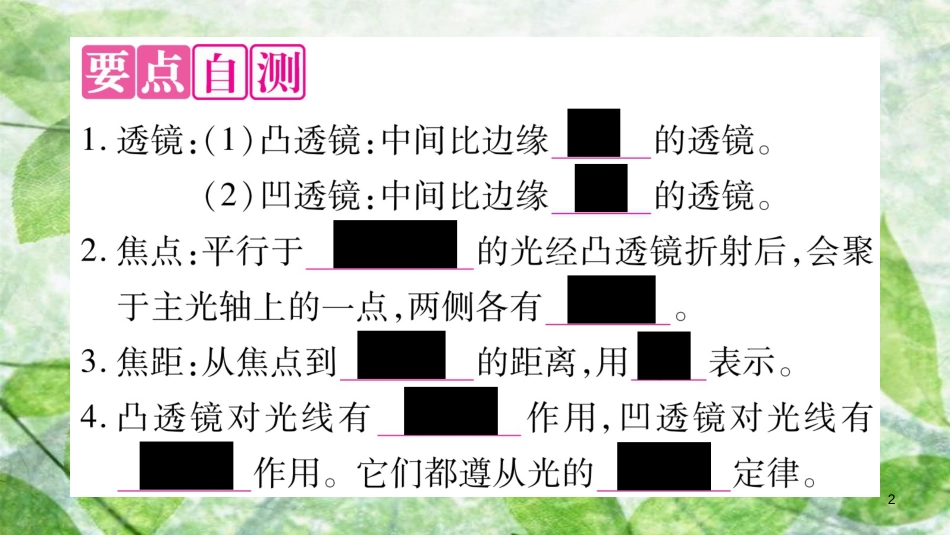 八年级物理上册 3.5奇妙的透镜习题优质课件 （新版）粤教沪版_第2页