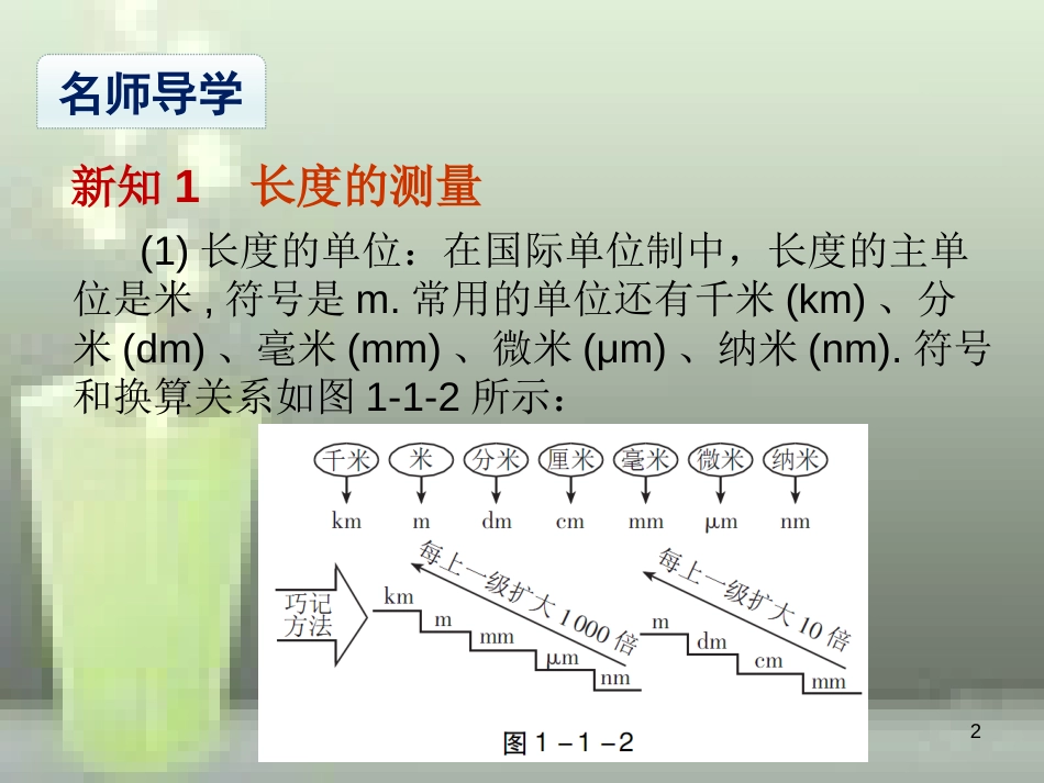 八年级物理上册 第1章 第1节 长度和时间的测量优质课件1 （新版）新人教版_第2页