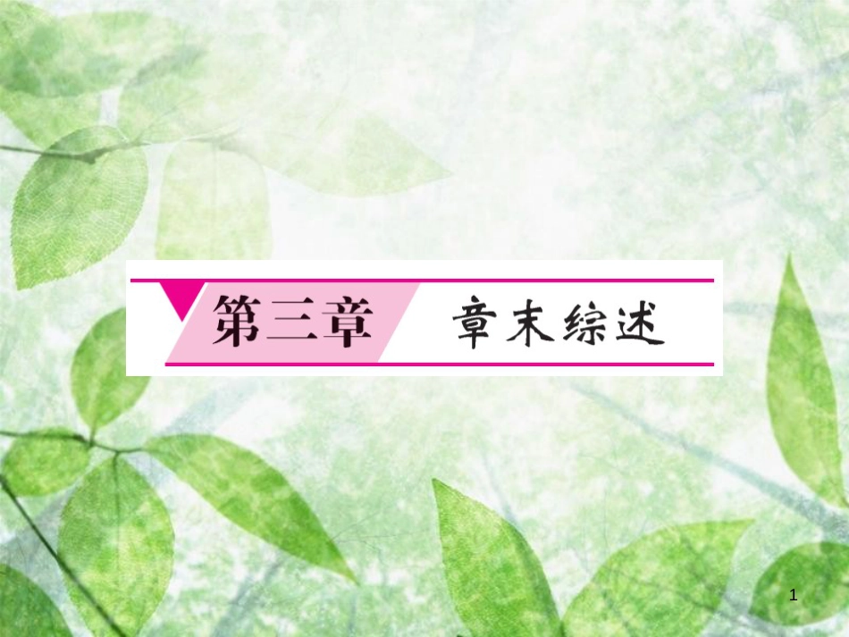 八年级地理上册 第3章 中国的自然资源章末综述习题优质课件 （新版）湘教版_第1页