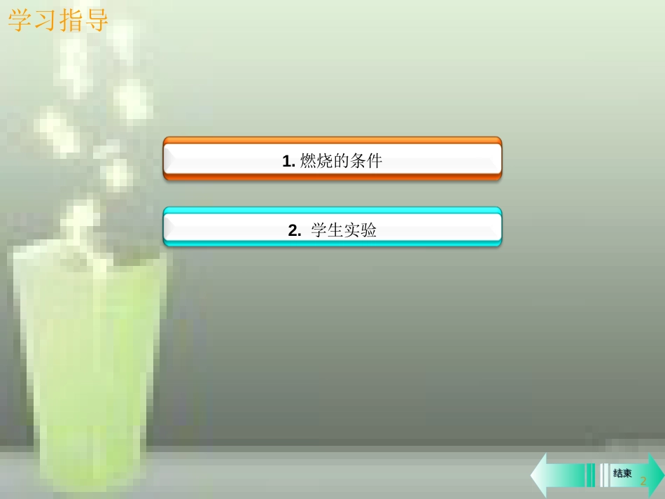 九年级化学上册 第七单元 燃料及其利用 实验活动3 燃烧的条件课堂导学优质课件 （新版）新人教版_第2页