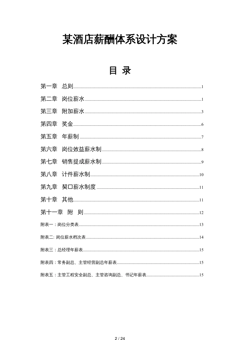 某某酒店薪酬体系设计方案_第2页