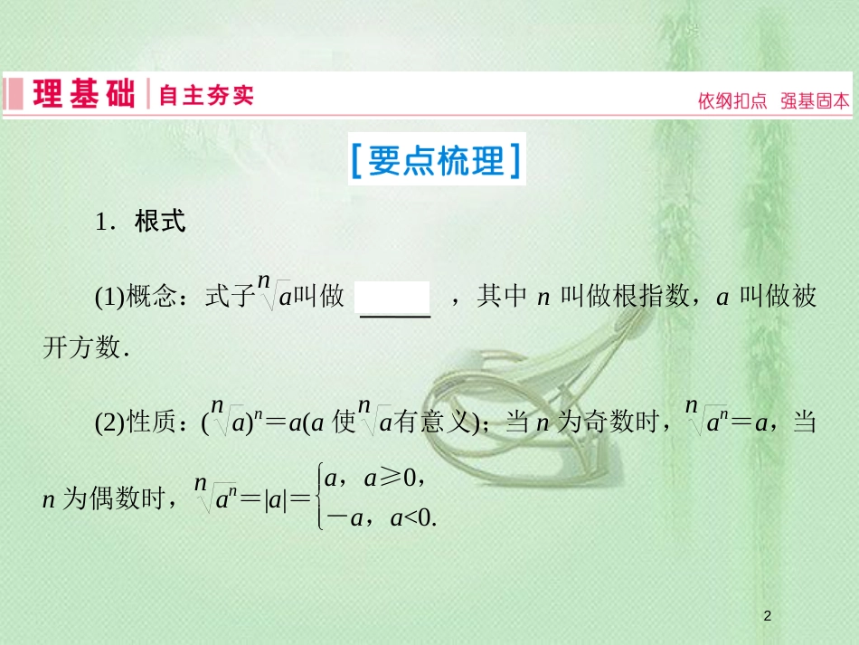 高考数学一轮复习 第二章 函数、导数及其应用 第4节 指数与指数函数优质课件 新人教A版_第2页