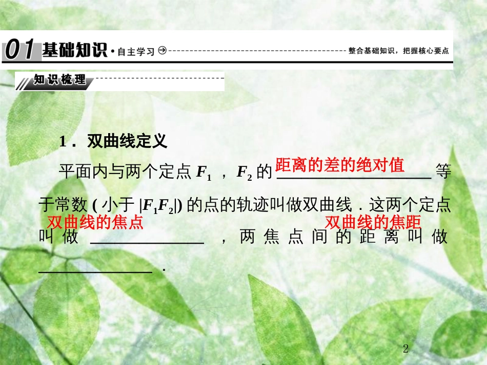 高考数学总复习 9.6 双曲线优质课件 文 新人教B版_第2页