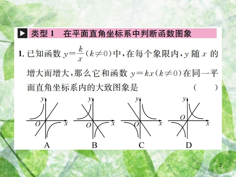 九年级数学下册 小专题（一）反比例函数与一次函数综合习题优质课件 （新版）新人教版_第2页