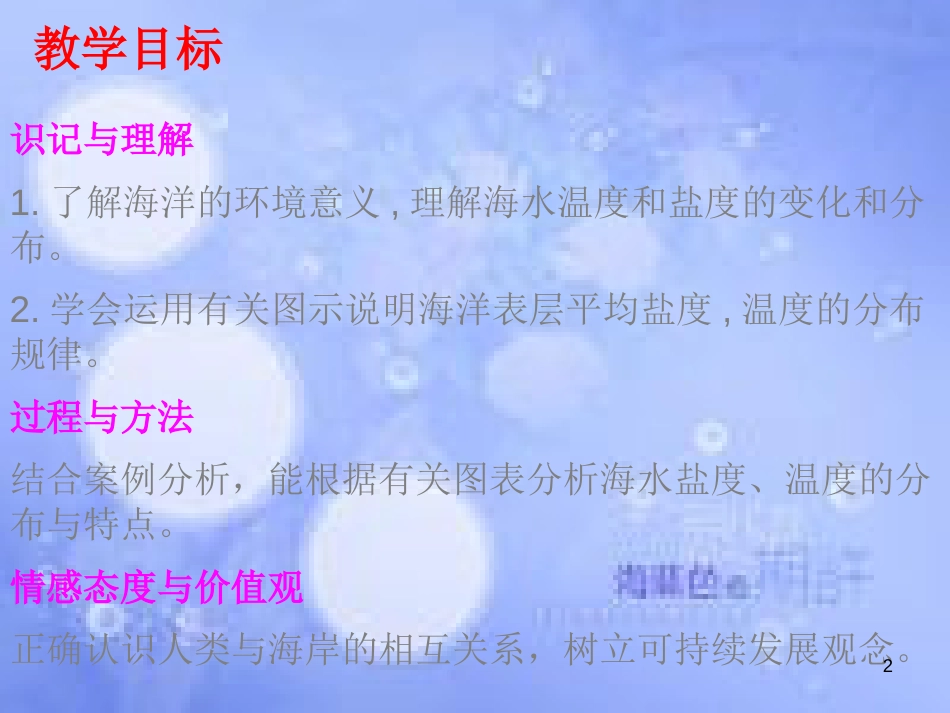 高中地理 第三章 海洋水体 3.1 海水的温度和盐度课件 中图版选修2_第2页