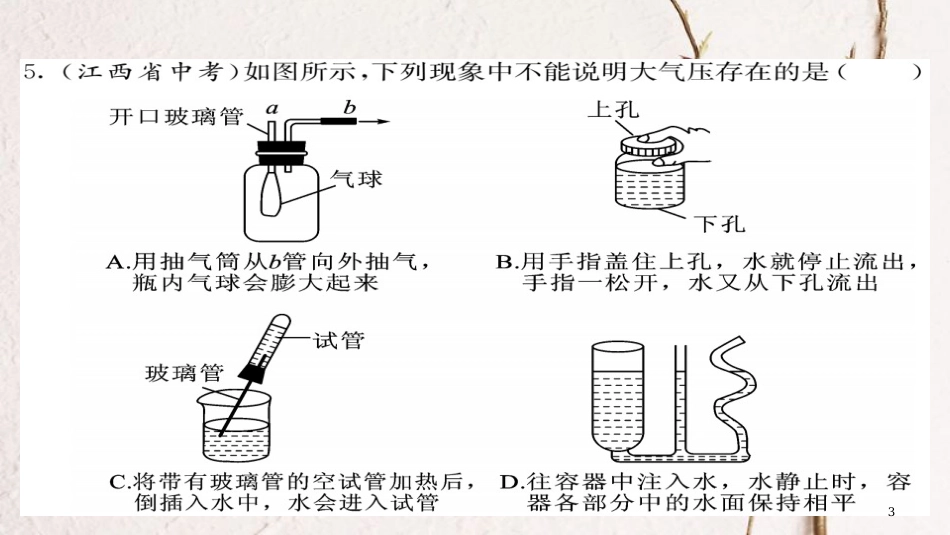 八年级物理下册 9 压强综合测试卷课件 （新版）新人教版[共21页][共21页]_第3页