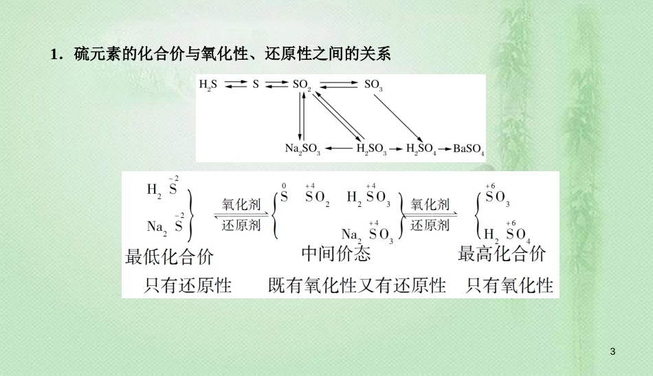 高考化学总复习 04 非金属及其化合物（14）硫及其化合物（3）优质课件 新人教版_第3页