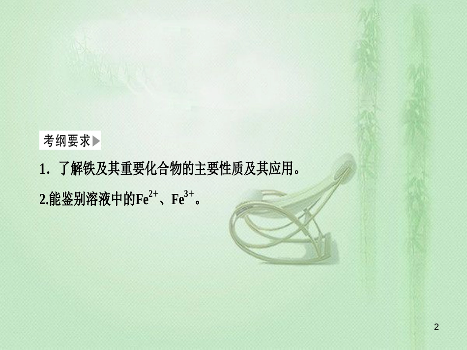 高考化学一轮复习 第12讲 铁及其化合物优质课件_第2页