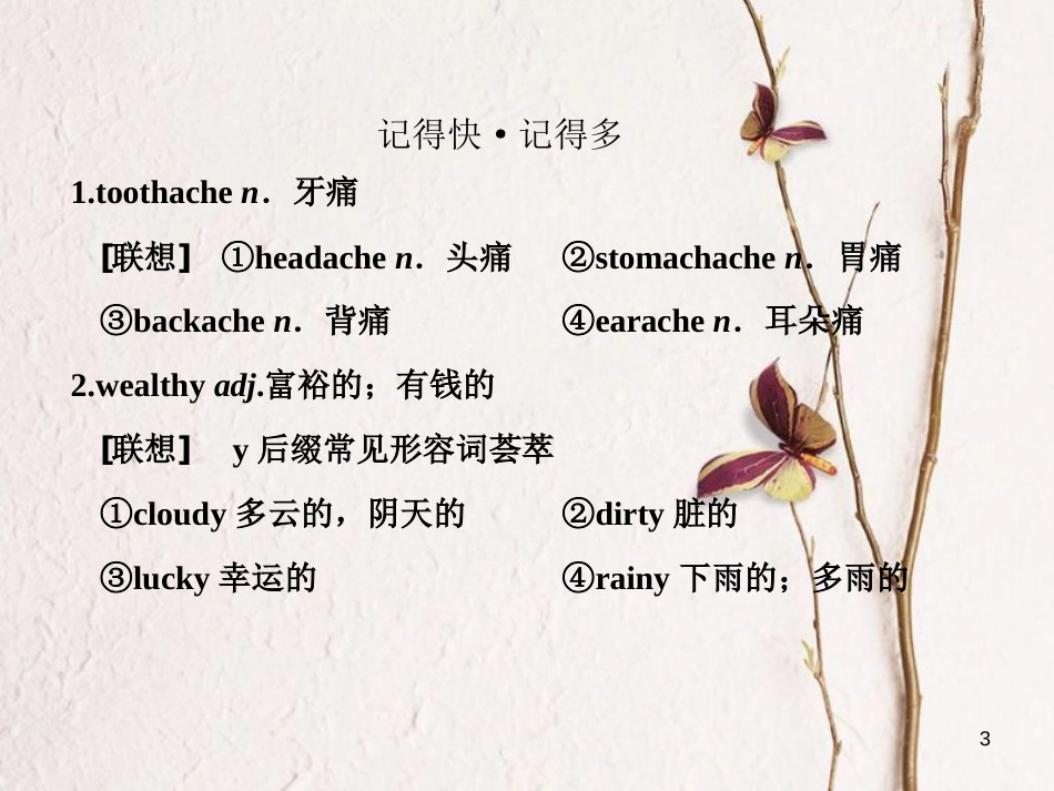 高中英语 Module 1 Our Body and Healthy HabitsSection Ⅱ Introduction &amp; Reading Language Points课件 外研版必修2[共43页][共43页]_第3页