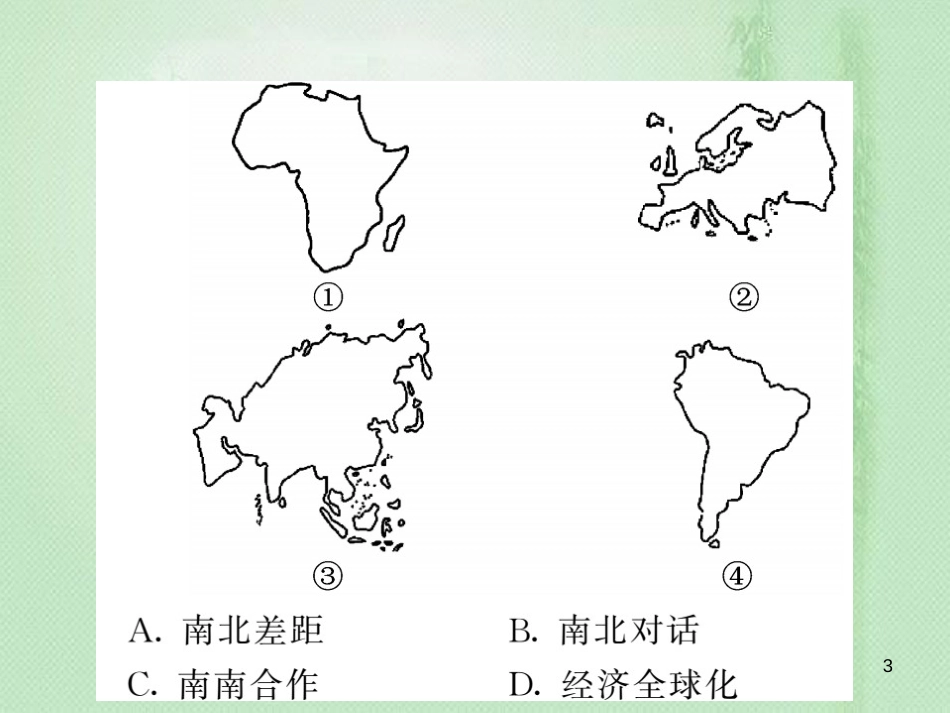 七年级地理上册 第5章 世界的发展差异章末综述习题优质课件 （新版）湘教版_第3页