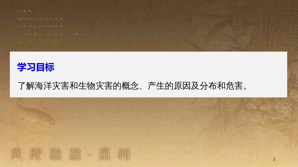 高中地理 第一章 自然灾害概述 第二节 课时3 海洋灾害与生物灾害优质课件 湘教版选修5_第2页