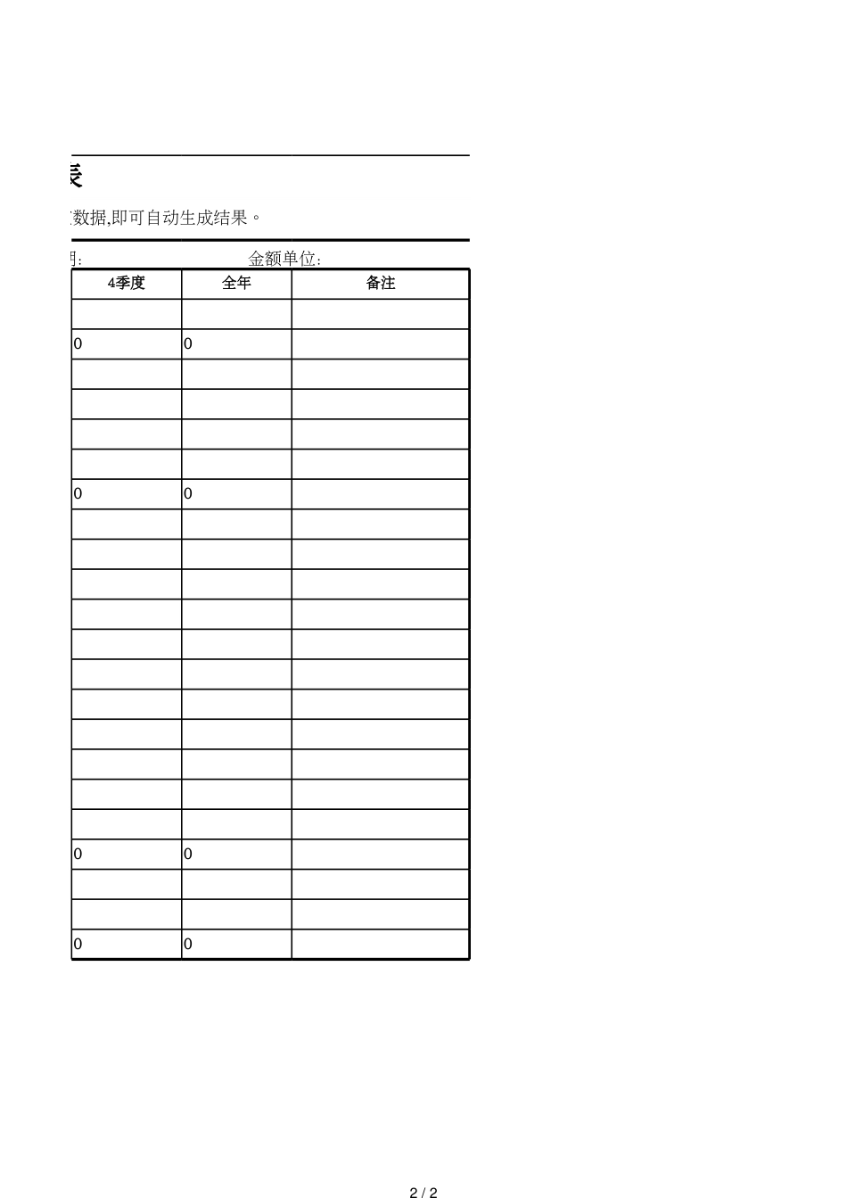 39现金预算表[共2页]_第2页