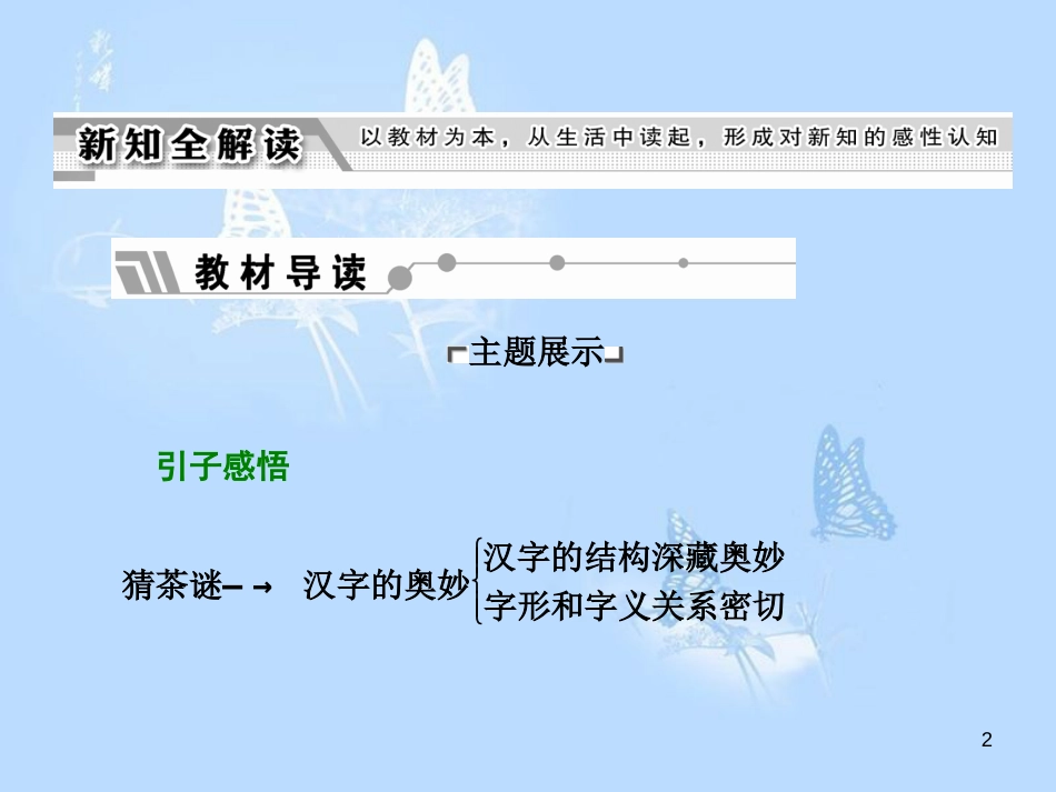 高中语文 第三课 神奇的汉字 第三节 方块的奥妙-汉字的结构课件 新人教版选修《语言文字应用》[共27页]_第2页