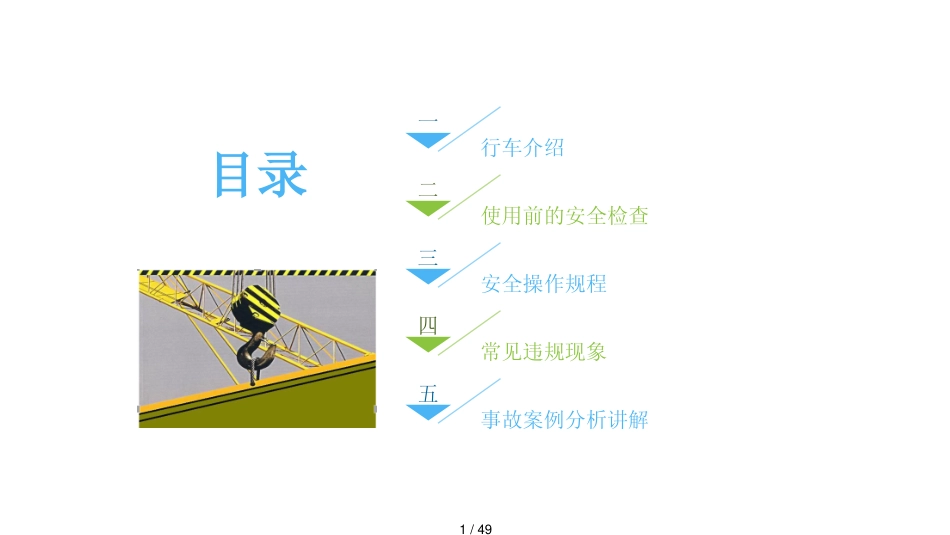 电动梁式起重机行车安全操作讲义_第1页