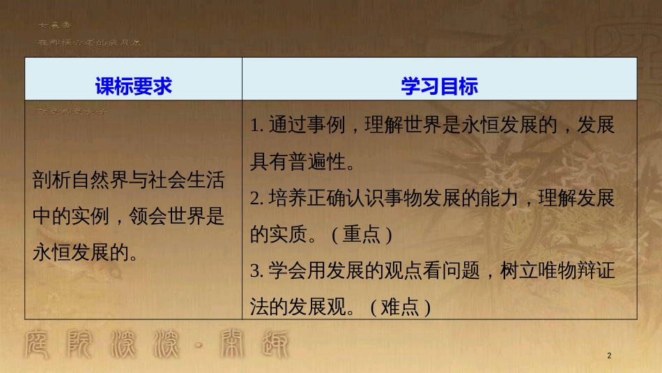 高中政治 第三单元 思想方法与创新意识 第八课 唯物辩证法的发展观 1 世界是永恒发展的优质课件 新人教版必修4_第2页