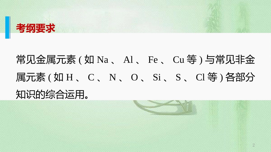 高考化学一轮复习 专题12 无机化学综合应用优质课件_第2页