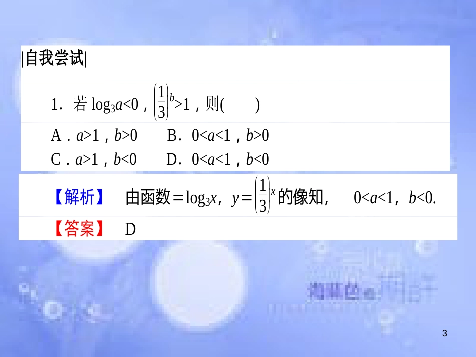 高中数学 第二章 基本初等函数（Ⅰ）2.2 对数函数 2.2.2 对数函数及其性质 2.2.2.2 对数函数及其性质的应用课件 新人教A版必修1_第3页