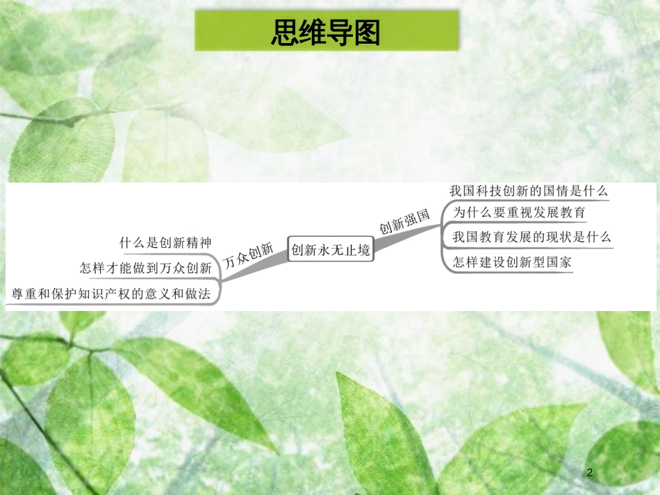 九年级道德与法治上册 第一单元 富强与创新 第二课 创新驱动发展 第2框 创新永无止境优质课件 新人教版 (2)_第2页