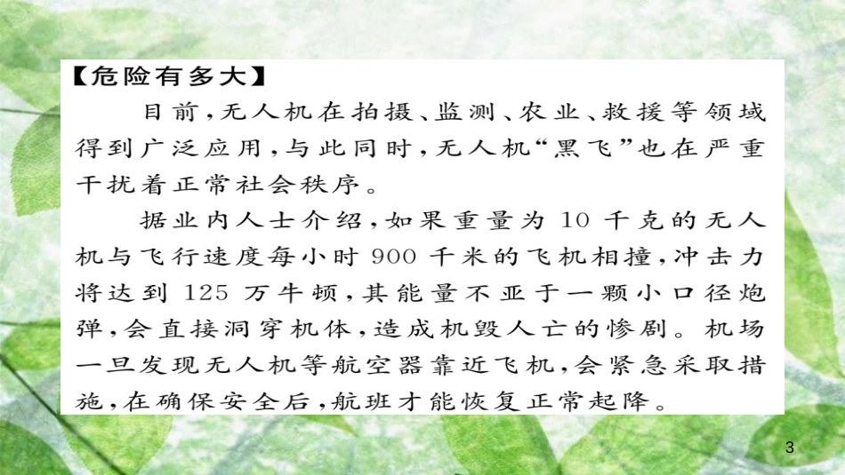 九年级语文上册 专题九 非连续性文本阅读习题优质课件 新人教版_第3页