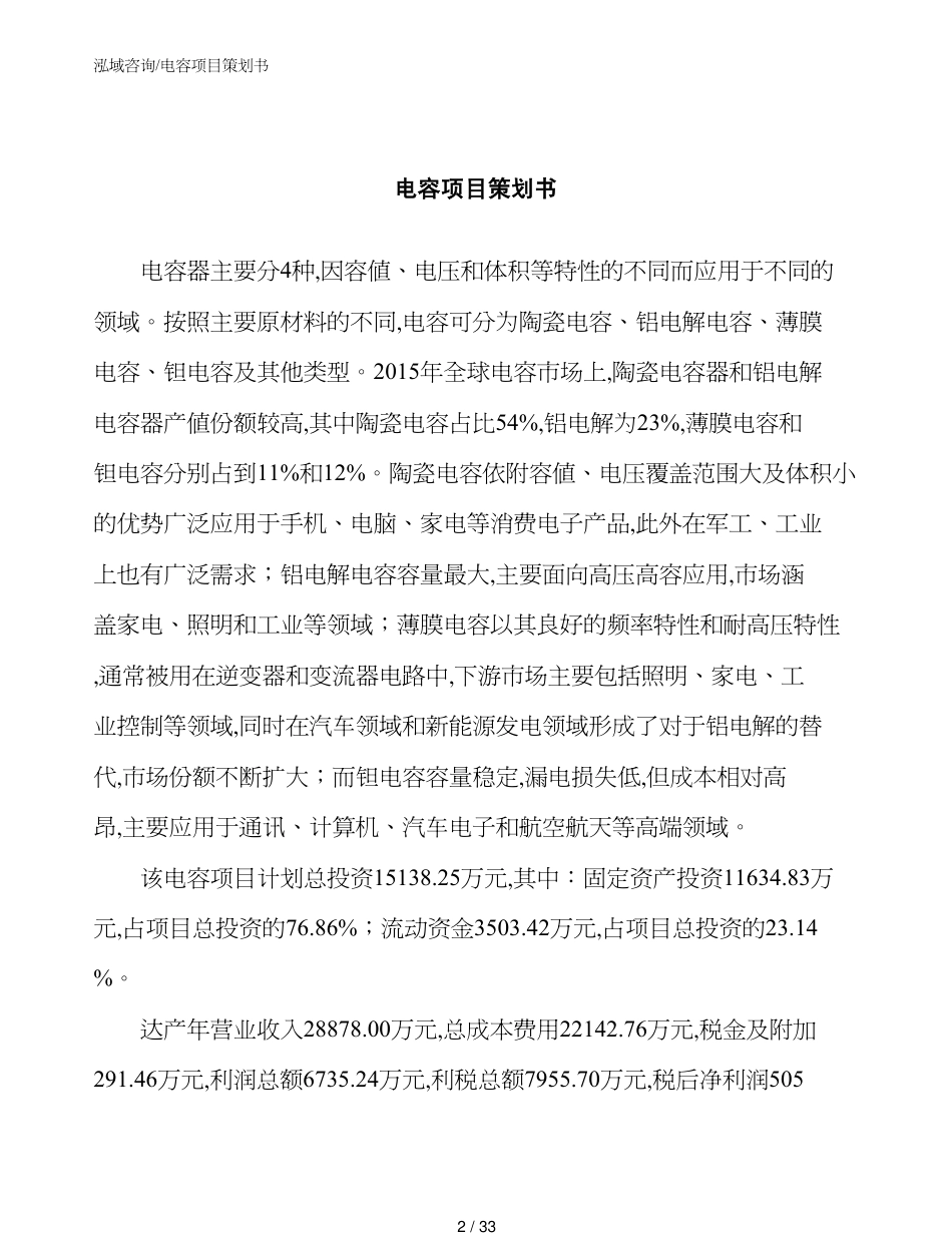 电容项目策划书_第2页