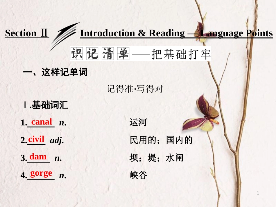 高中英语 Module 6 Old and New Section Ⅱ Introduction &amp; Reading Language Points课件 外研版必修3[共34页][共34页]_第1页