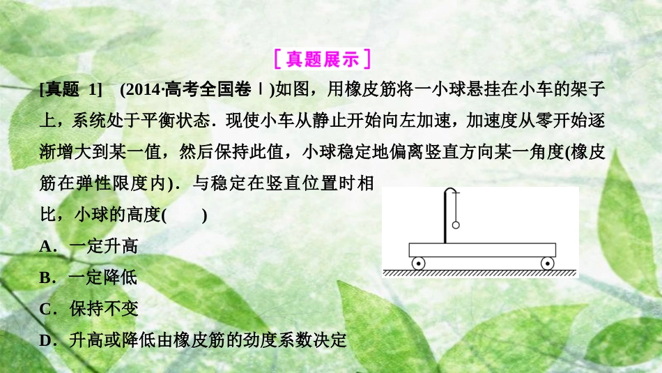 高考物理一轮复习 第二章 相互作用 高考专项突破（二）力的平衡问题优质课件_第2页