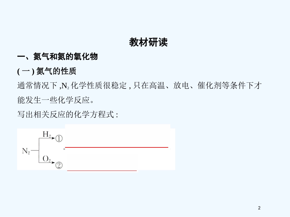 （北京专用）2019版高考化学一轮复习 第13讲 氮及其化合物优质课件_第2页