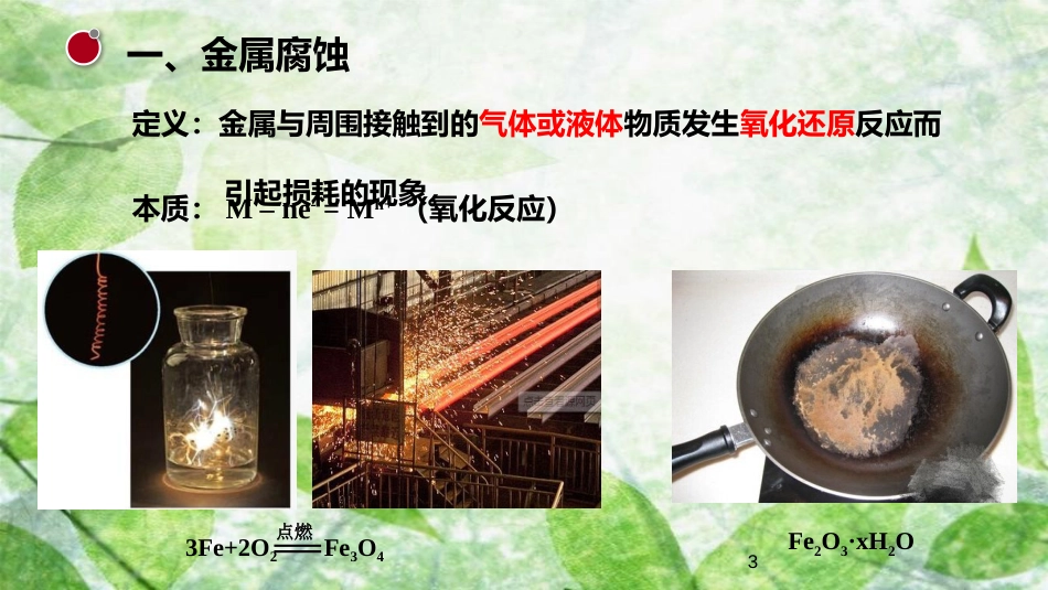高中化学 主题4 认识生活中的材料 课题4 金属制品的防护优质课件 鲁科版选修1_第3页