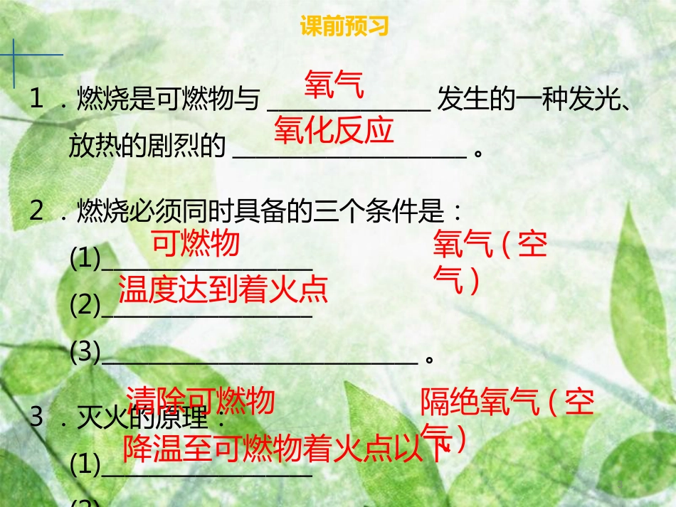 九年级化学上册 第七单元 燃料及其利用 实验活动3 燃烧的条件优质课件 （新版）新人教版_第3页