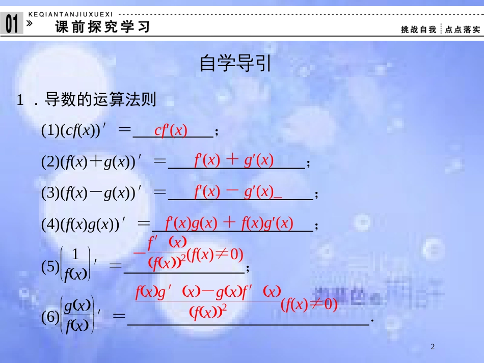 高中数学 第四章 导数及其应用 4.2 导数的运算 4.2.3 导数的运算法则课件 湘教版选修2-2_第2页