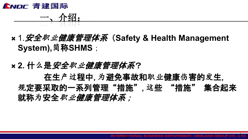 安全职业健康管理体系1_第1页