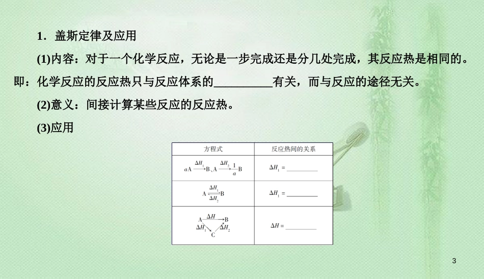 高考化学总复习 06 化学反应与能量（20）化学能与热能（4）优质课件 新人教版_第3页