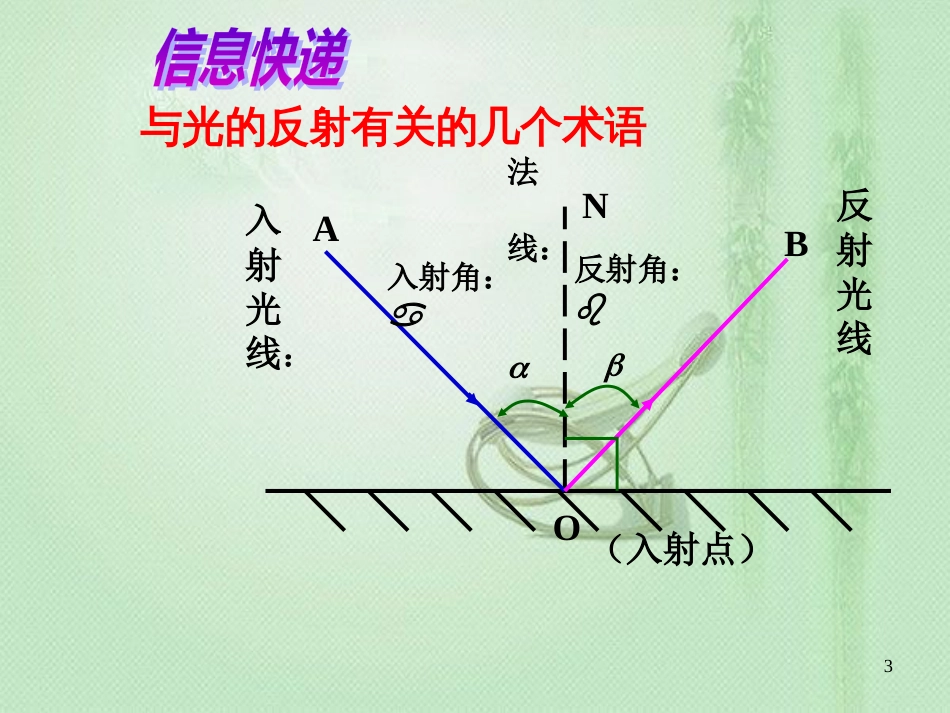 八年级物理上册 3.4光的反射优质课件 （新版）苏科版_第3页