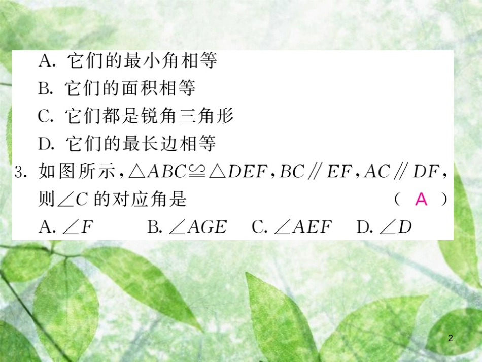 八年级数学上册 双休作业（六）习题优质课件 （新版）沪科版_第2页