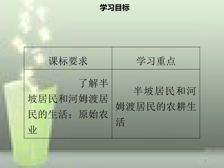 七年级历史上册 第一单元 史前时期：中国境内人类的活动 第2课 原始农耕生活同步优质课件（含新题） 新人教版_第2页