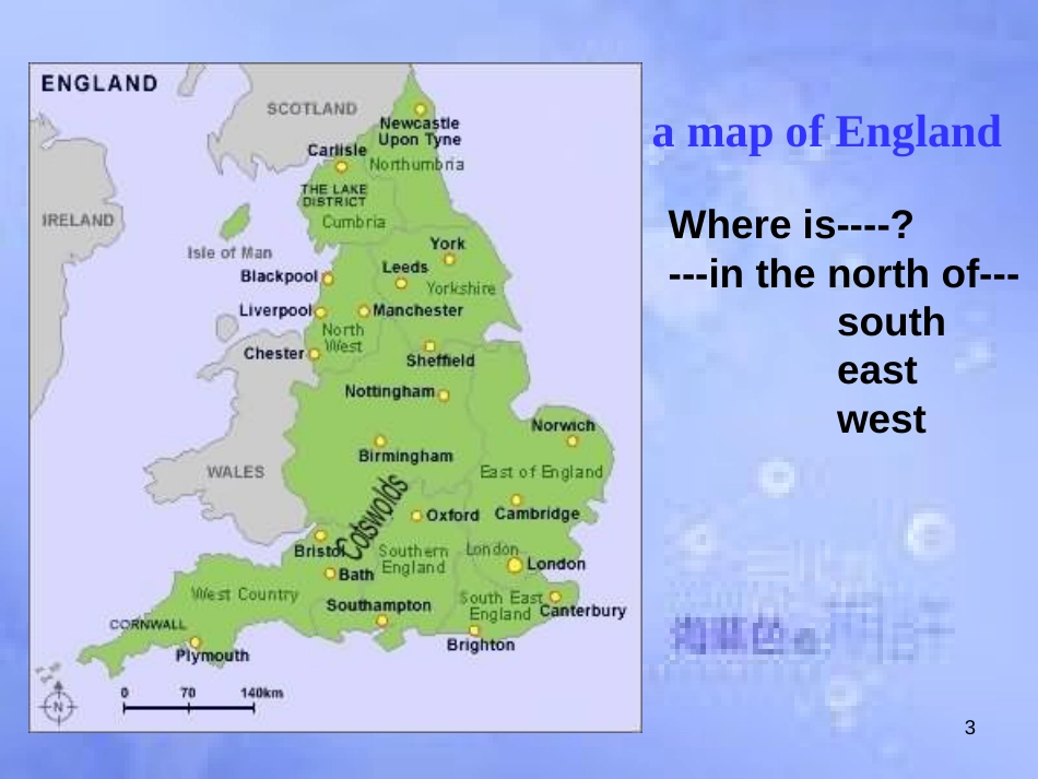 八年级英语上册 Module 2 My home town and my country Unit 2 Cambridge is a beautiful city in the east of England课件 （新版）外研版_第3页