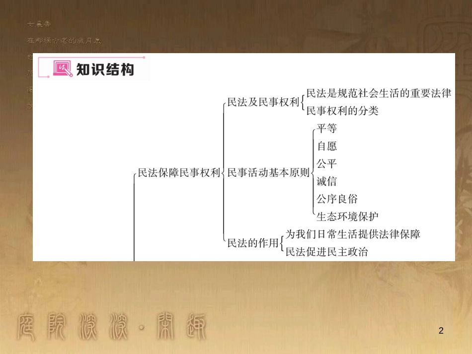 八年级道德与法治上册 第三单元 定分止争 依法有据小结优质课件 粤教版_第2页