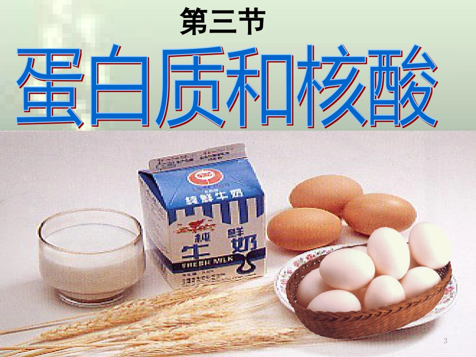 高中化学 第四章 生命中的基础有机化学物质 4.3.1 蛋白质和核酸优质课件 新人教版选修5_第3页