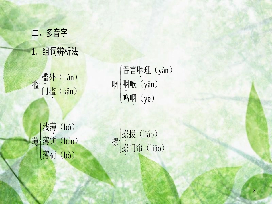 高中语文 第3单元 10 谈中国诗优质课件 新人教版必修5_第3页