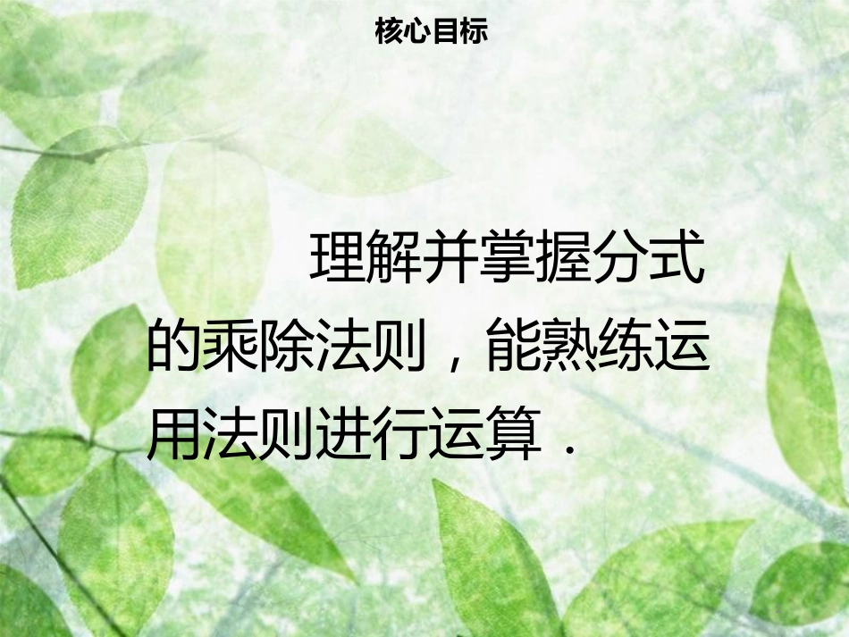 八年级数学上册 第十五章 分式 15.2.1 分式的乘除（一）同步优质课件 （新版）新人教版_第2页