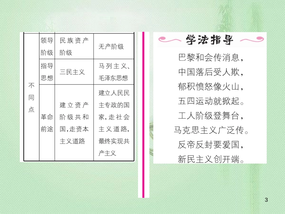 八年级历史上册 第四单元 新时代的曙光 第13课 五四运动作业优质课件 新人教版_第3页