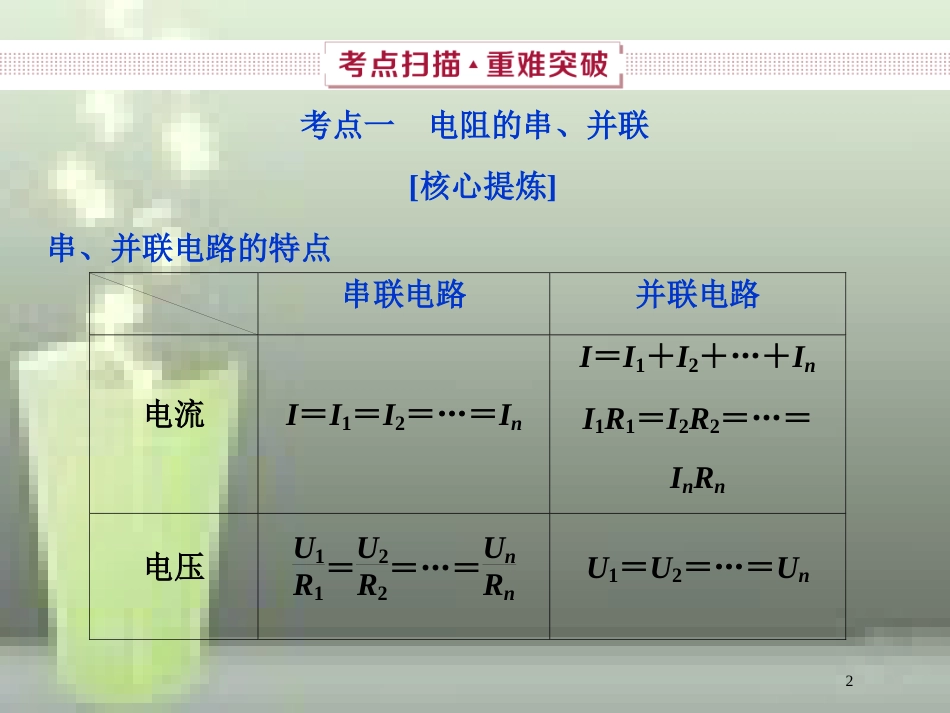 （新课标）2019届高考物理一轮复习 第8章 恒定电流 第二节 电路及闭合电路欧姆定律优质课件_第2页