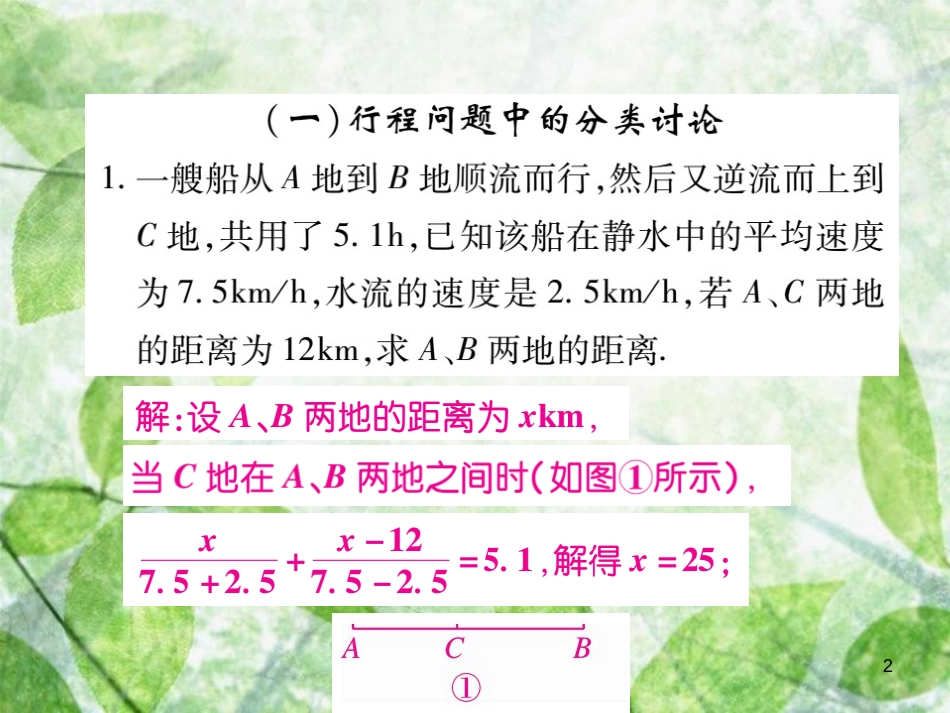 七年级数学上册 小专题13 一元一次方程的应用优质课件 （新版）北师大版_第2页
